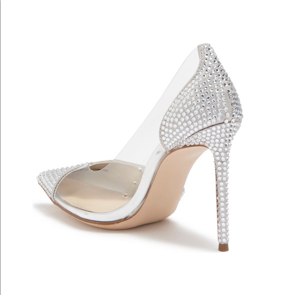Steve Madden Lili Silver Studded Pump size 7.5 - Picture 4 of 12
